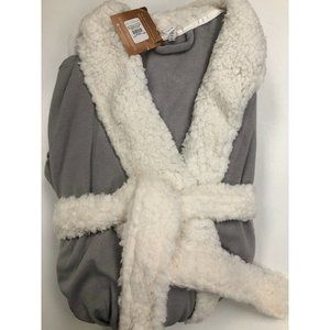 Pottery Barn Marleigh Lightweight Cozy Robe Large Smoke NEW